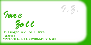 imre zoll business card